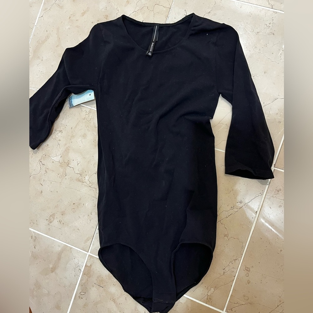 Barton black bodysuit